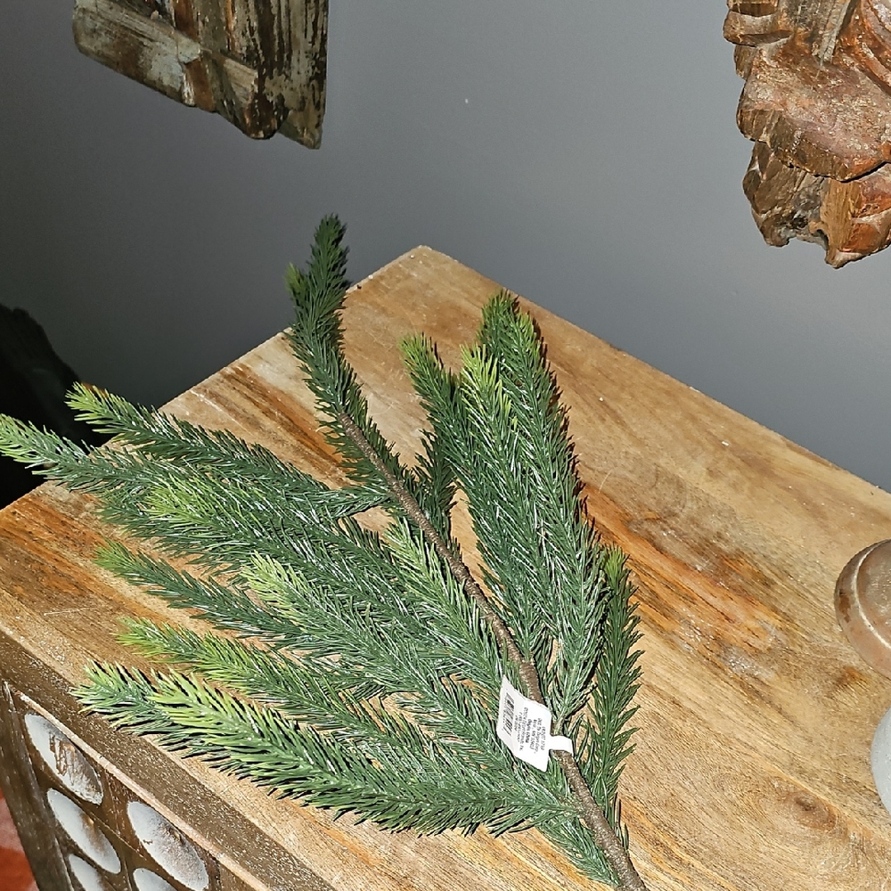 Threshold Artificial Green Pine Branch for Holiday Decor